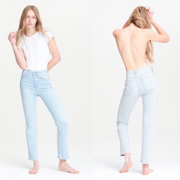 Rag & Bone Nina High-Rise Ankle Cigarette Jeans in Sunset Size 27 - Picture 5 of 5